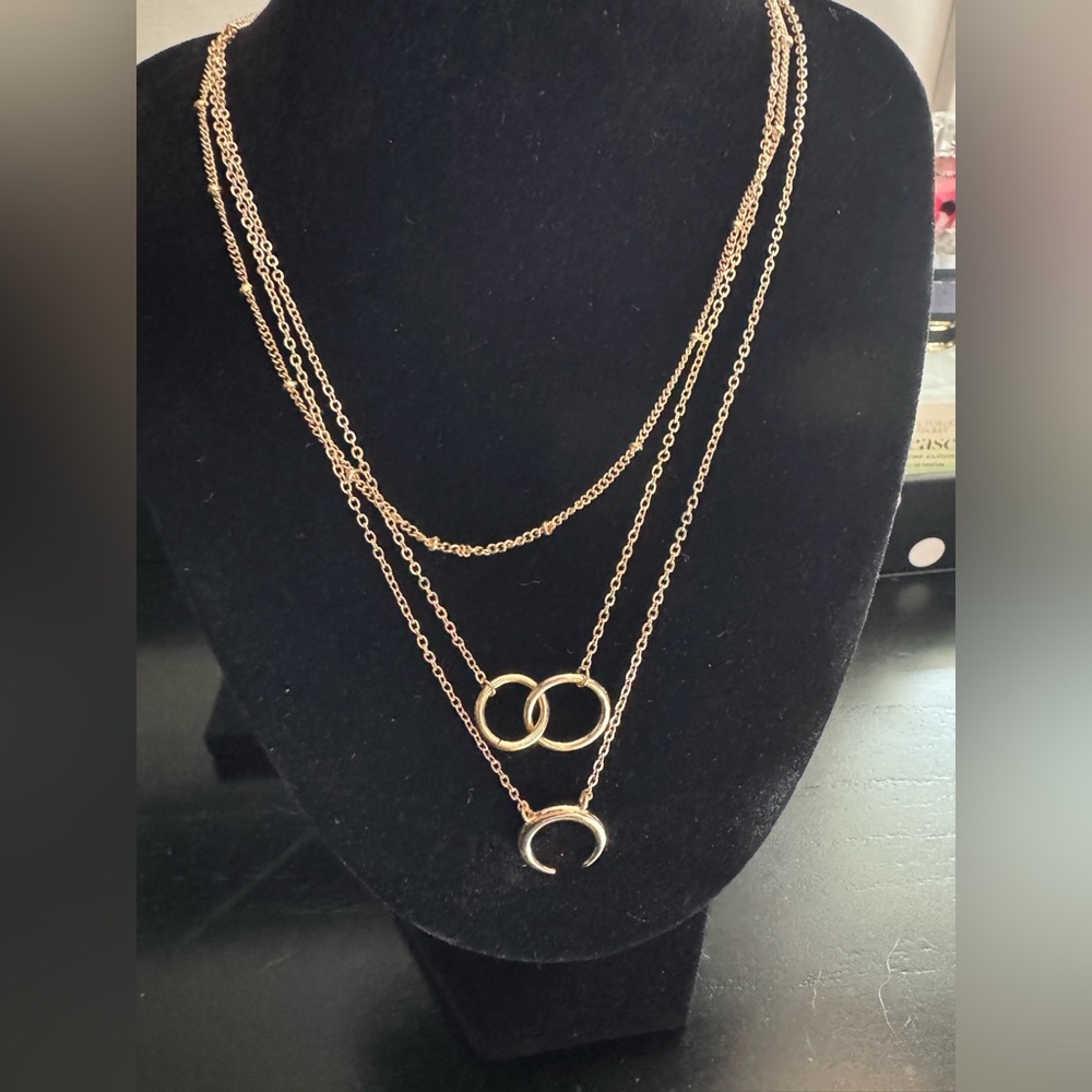 Gold Layered Necklace-NWOT